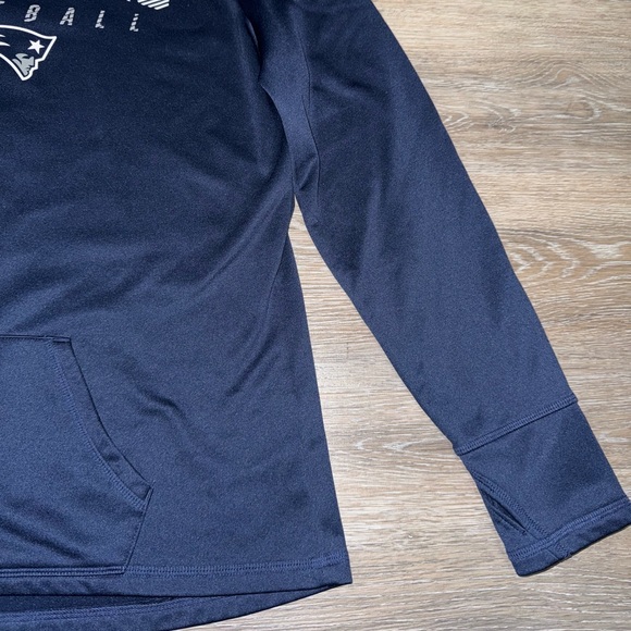 New England Patriots NFL Football Blue & White Hoodie - Size Large - Picture 4 of 7